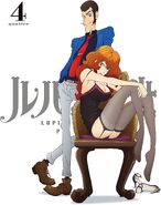 Lupin III and Fujiko on the 4th Blu-ray of Part IV