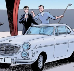 Simon Templar pictured on the left