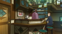 Shinji and Mika at Cafe LycoReco