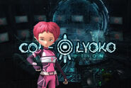 Aelita, a w tle logo Code Lyoko Evolution