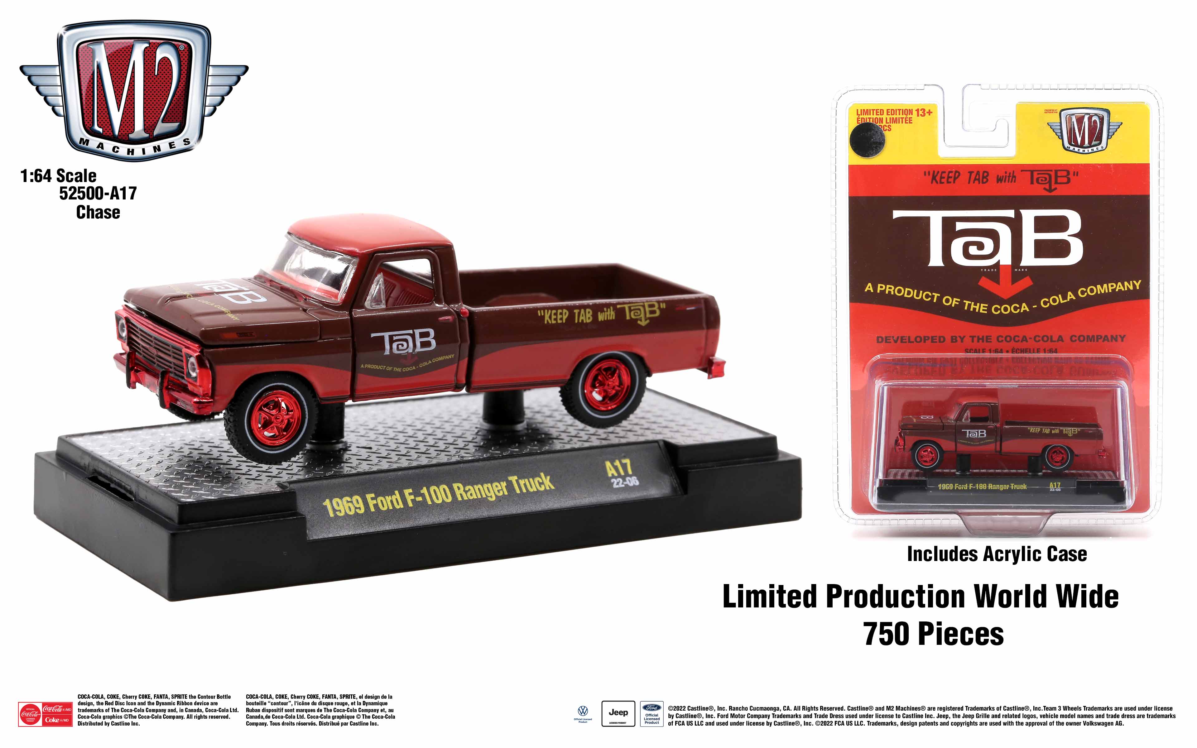 M2マシーン フォード F-100 レンジャー 4X4 & フォード・ブロンコ M2 Machines Mooneyes Walmart Exclusive 1969 Ford F-100