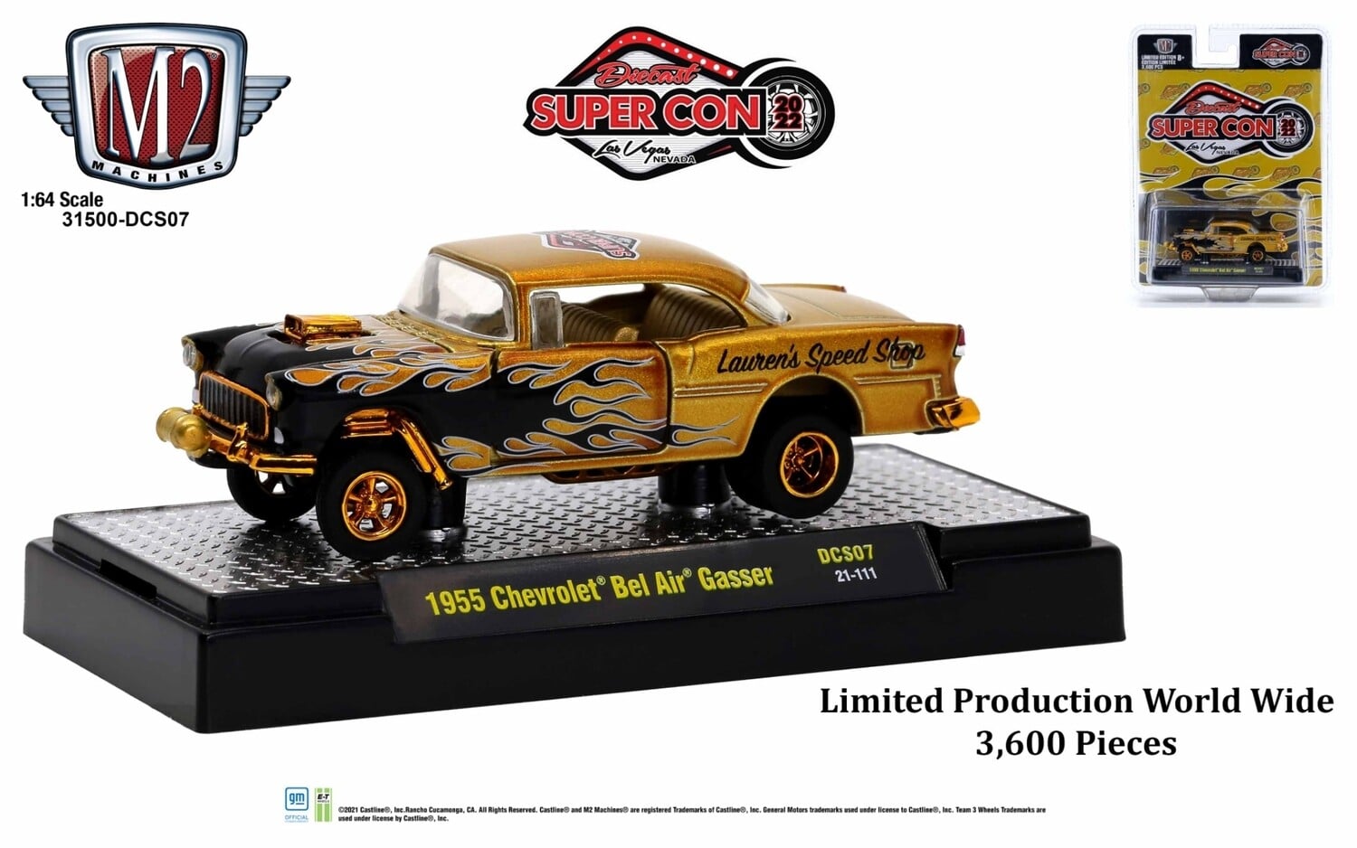 M2マシーン ウォルマート限定　1955 シボレー・ベルエア・ガッサー M2 1955 Chevrolet Bel Air Gasser - 1 of 1000 – JTSpecialty