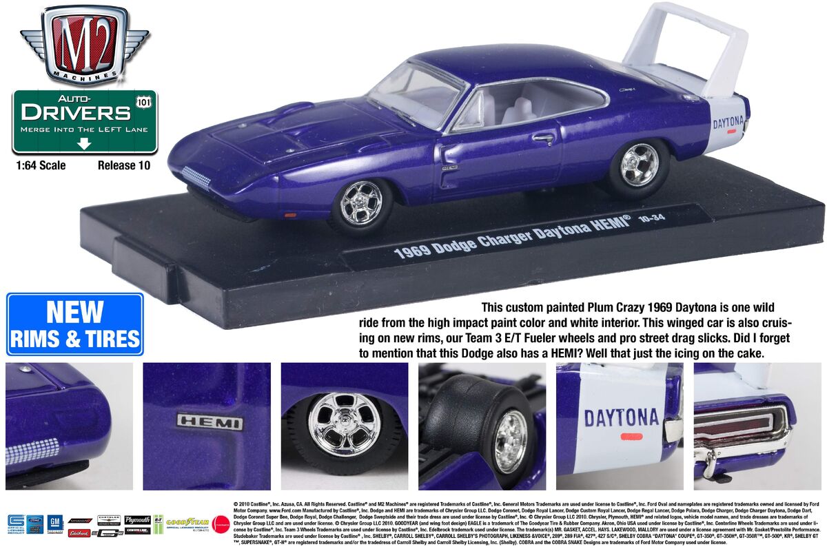 1969 Dodge Charger Daytona HEMI | M2 Machines Wiki | Fandom