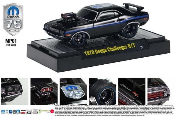1970 Dodge Challenger T/A 1:64 M2 Machines licensed diecast scale model car 32500-97 | Scale Arts India