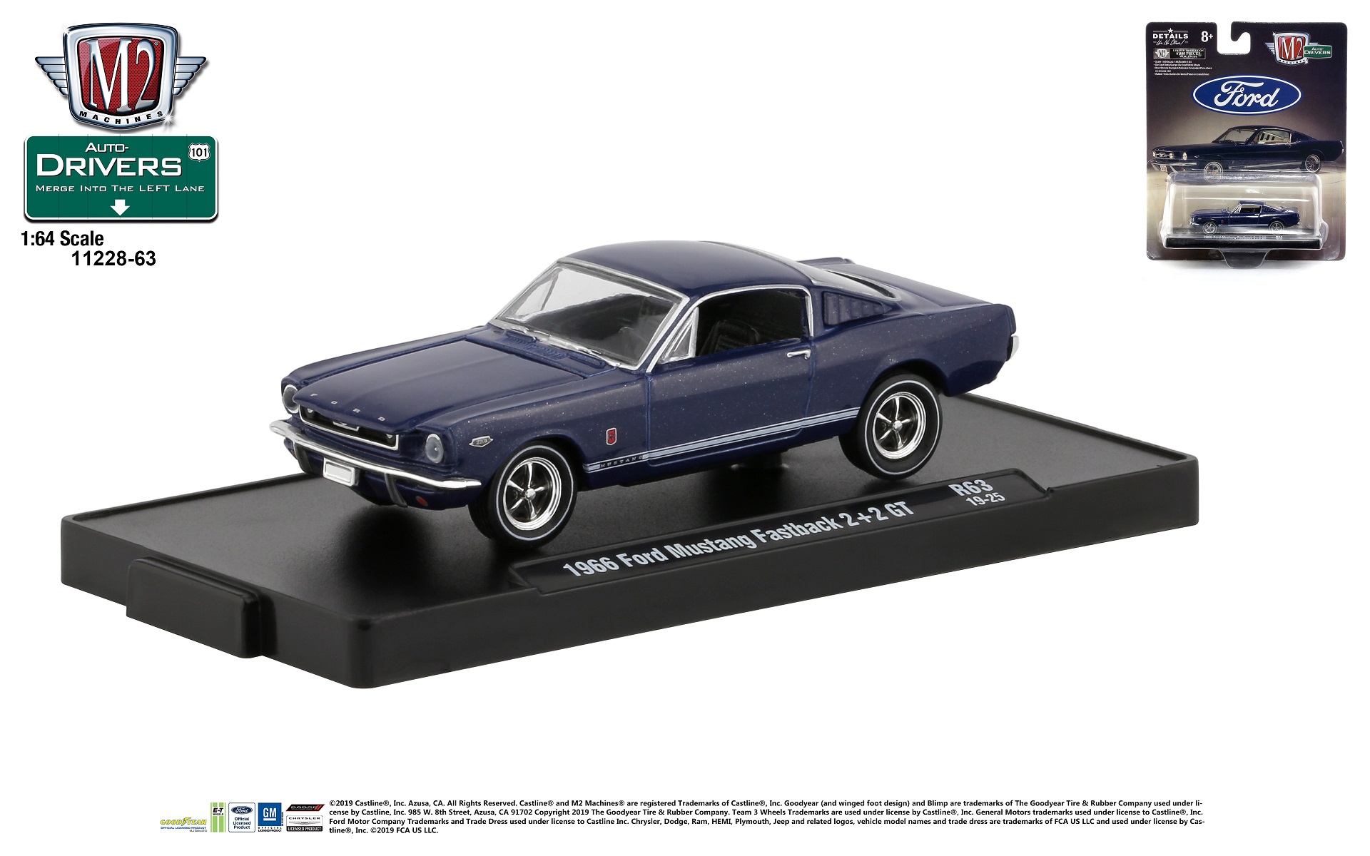 1966 Ford Mustang Fastback 2+2 GT | M2 Machines Wiki | Fandom