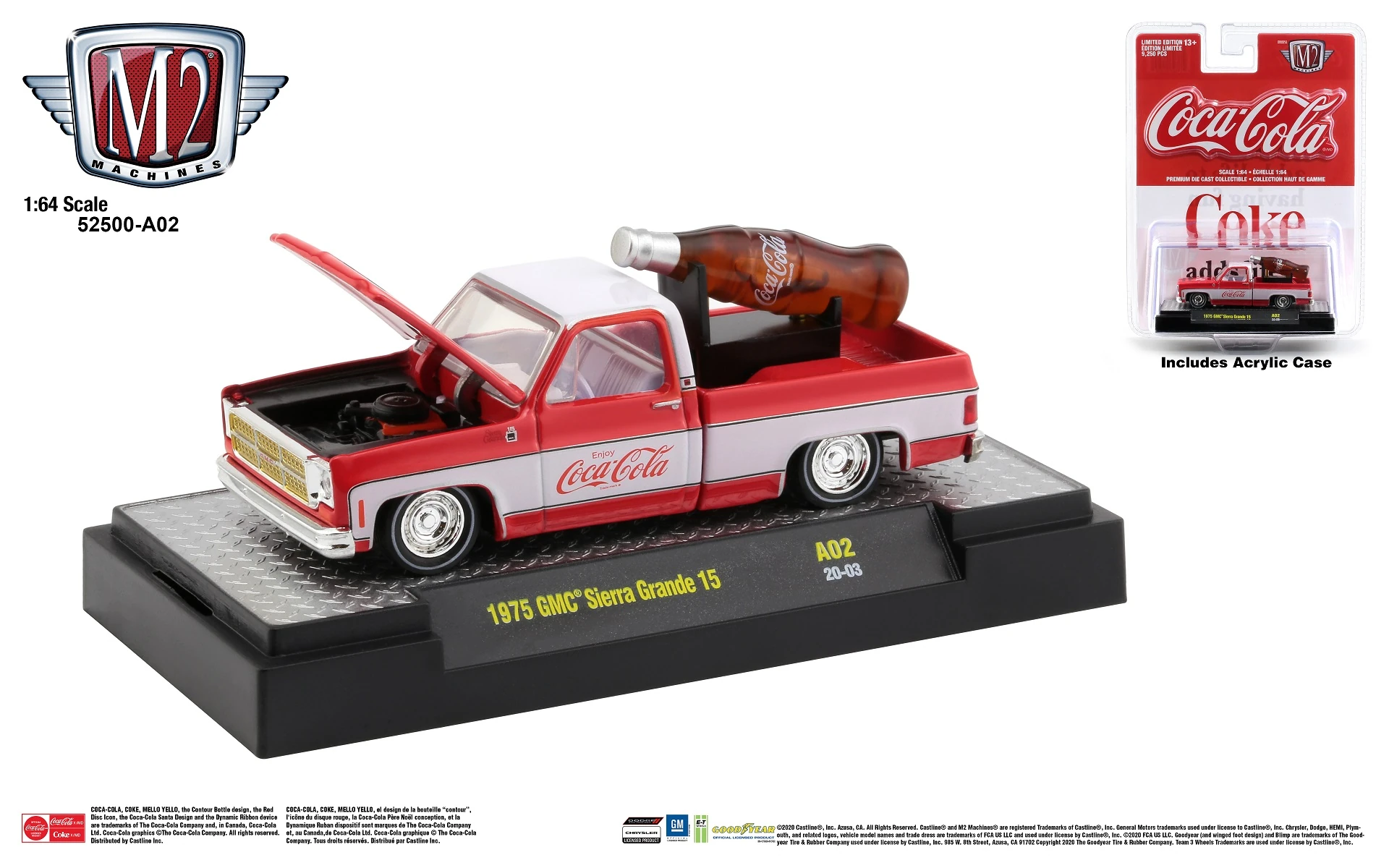 Miniature M2 Machines 1/64 – GMC Sierra Grande 1975 – Coca-Cola – Chase Limited Edition (750 Pcs)
