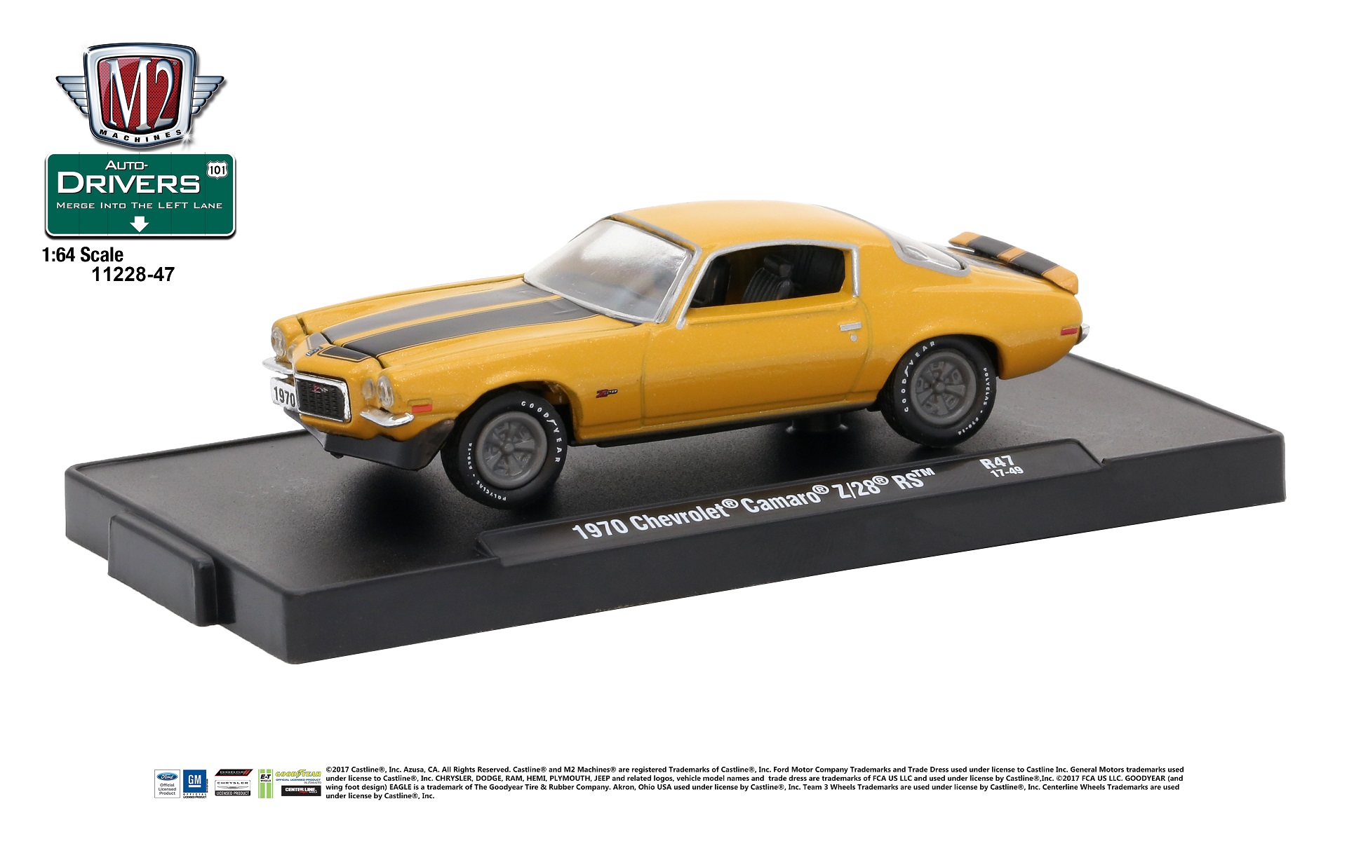 ミニカー Spark Minimax '70 Camaro Z/28 Spark 1:43 Chevrolet Camaro Z28 1970 blue metallic with