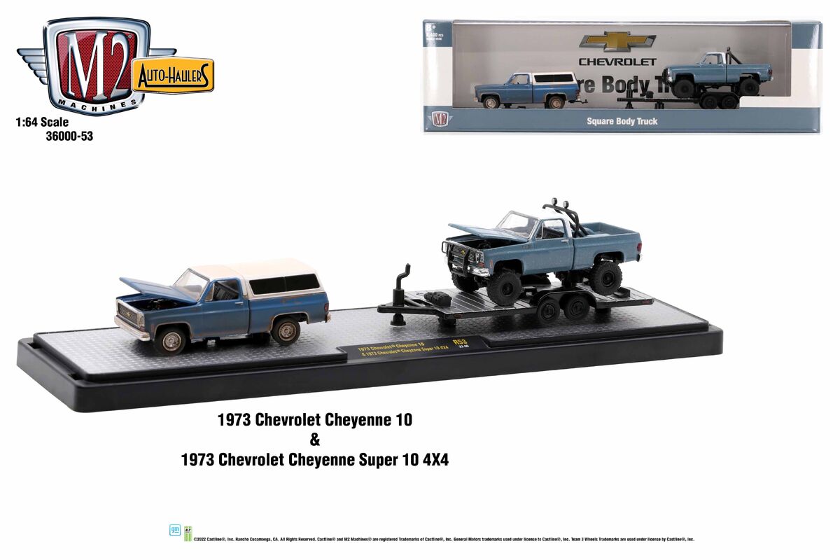 M2 Machines 1:24 1973 Chevrolet Cheyenne Super 10 SQUAREBODY