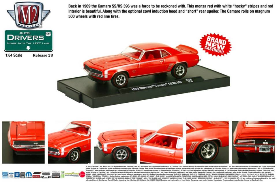 1969 Chevrolet Camaro SS/RS 396 | M2 Machines Wiki | Fandom