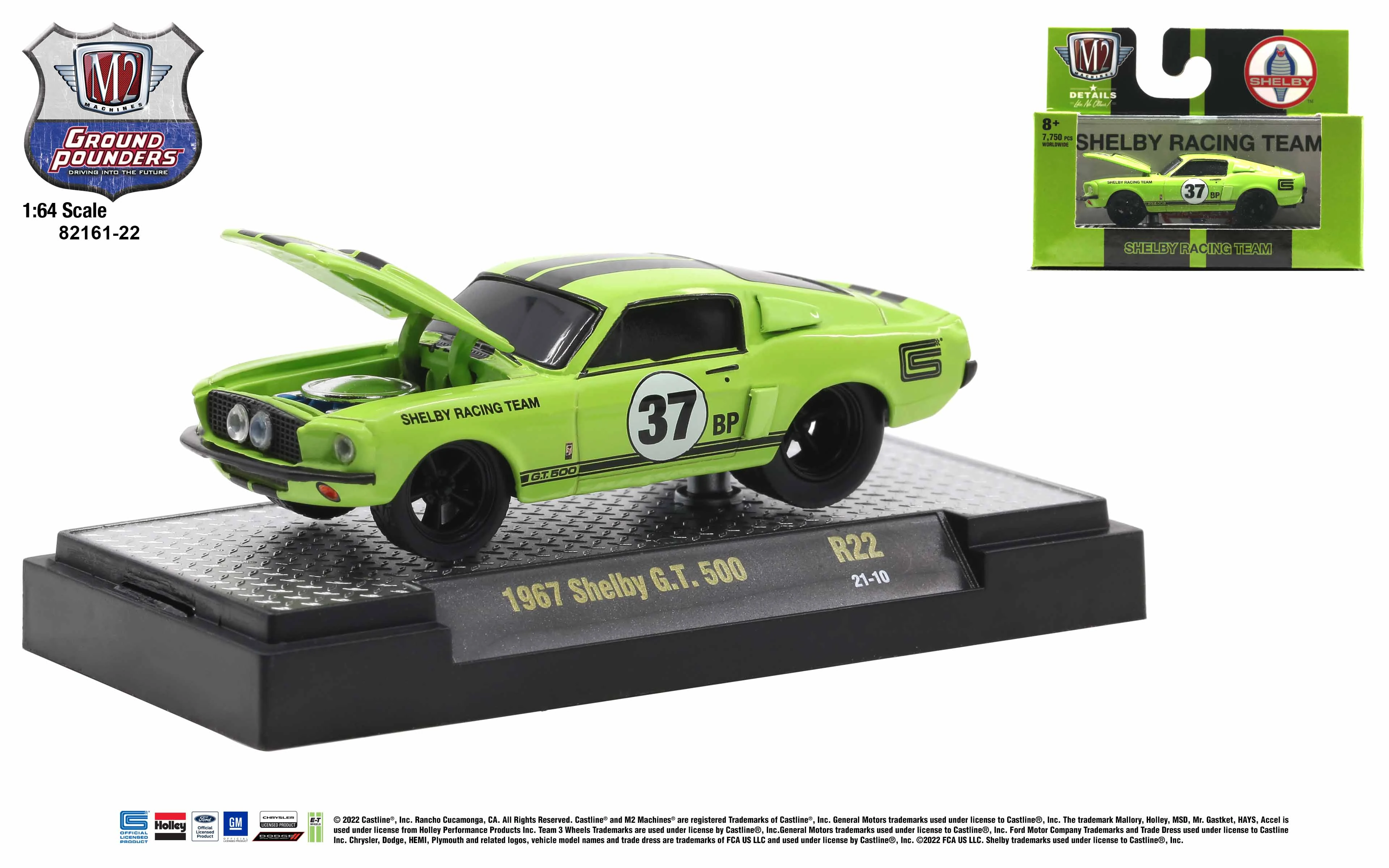 1/8 DEAGOSTINI Costruire il Proprio Ford MUSTANG 1967 Shelby GT-500 Tema 96 Inc