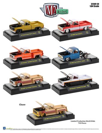 レア！チェイスカー！M2マシーン　GMC　シエラ　トランザムバージョン Chase car M2 machine GMC Sierra Trans Am version #PCBLN0