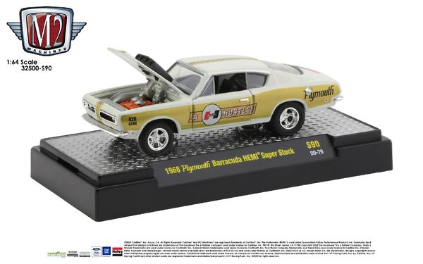 M2 1969 Plymouth Barracuda 340 1/64 Scale From Walmart