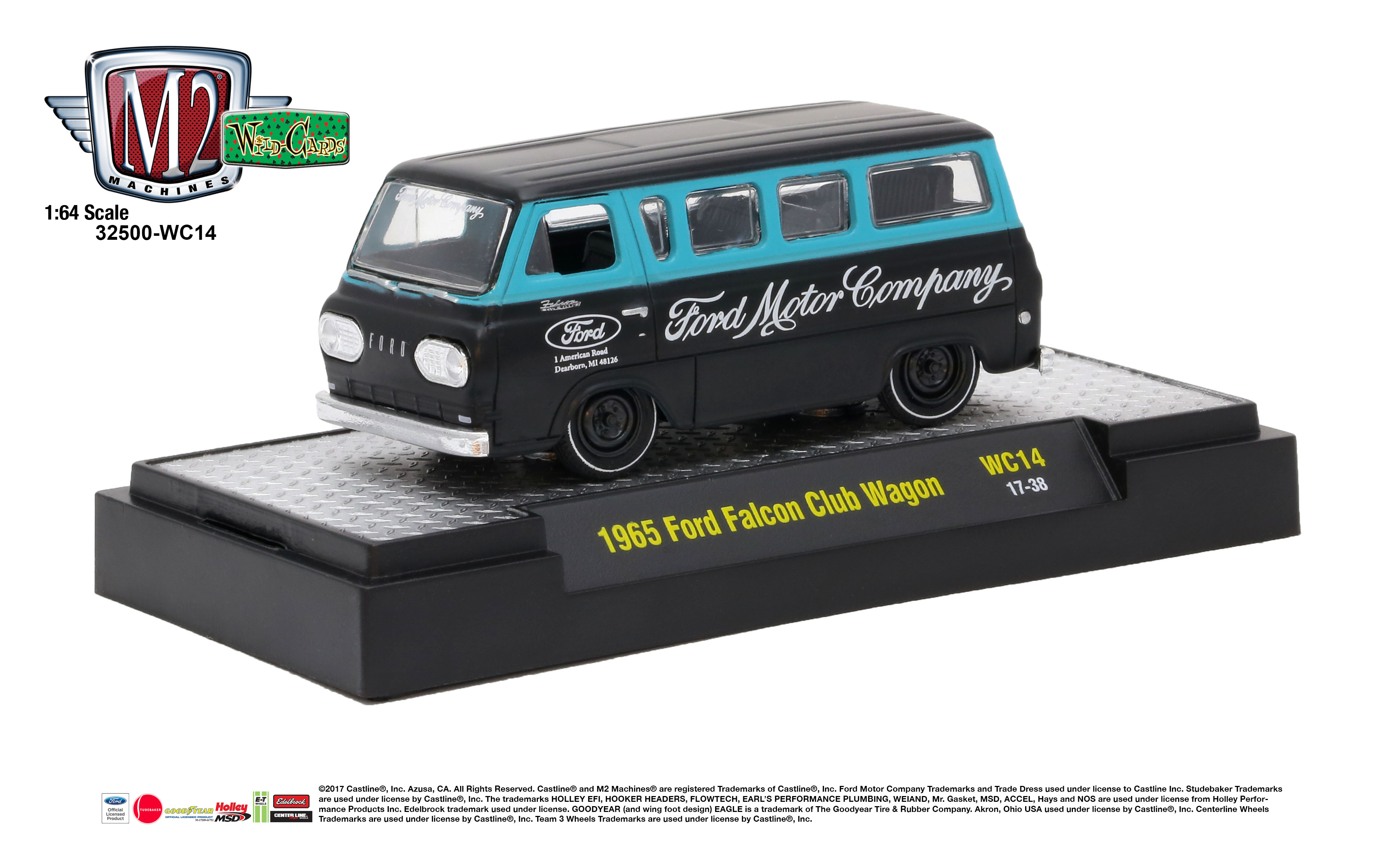 M2マシーン 1965 フォード　ファルコン クラブ　ワゴン 1965 Ford Falcon Club Wagon Gray Diecast Model Truck | M2