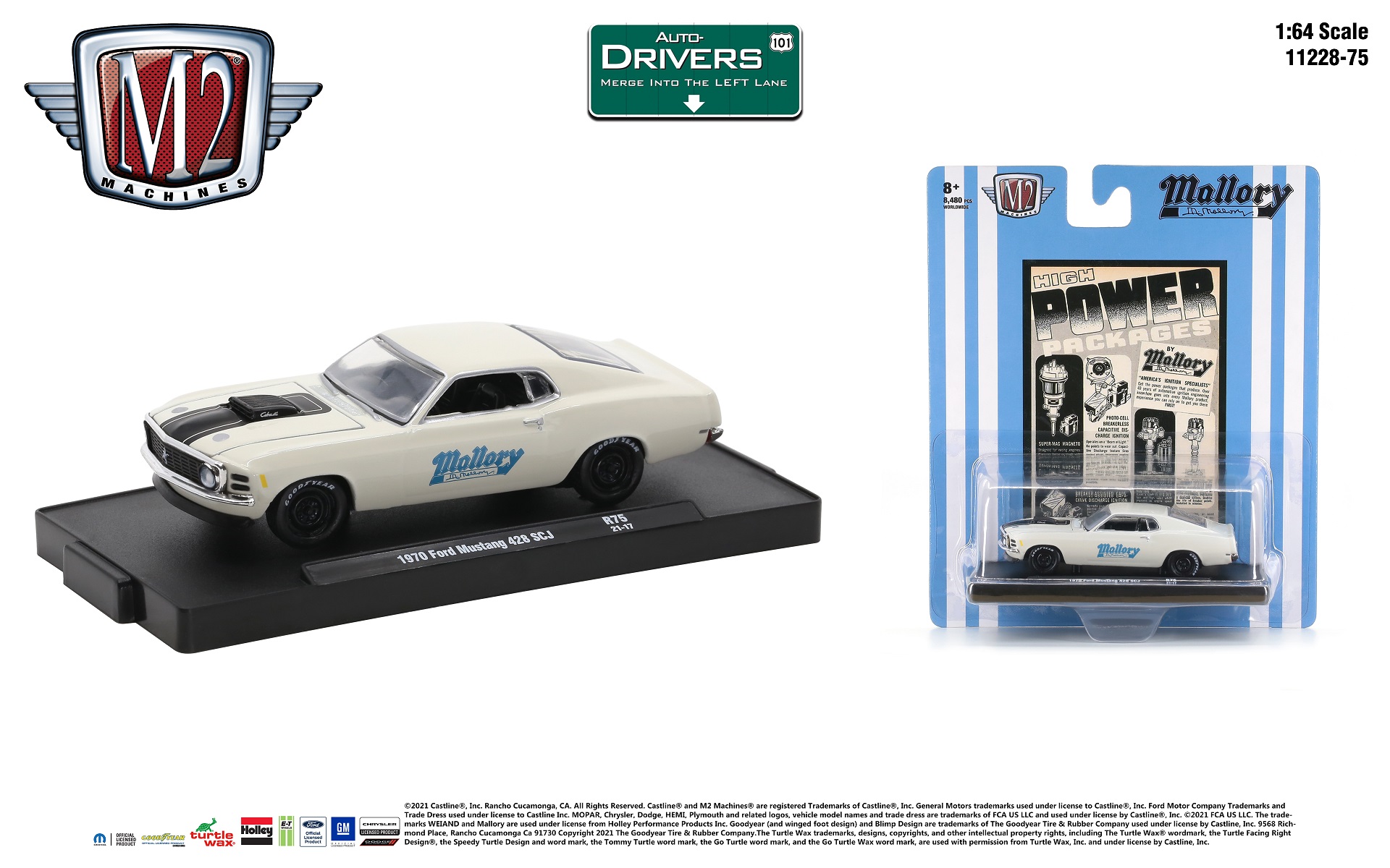 M2マシーン　1970 FORD MUSTANG 428 SCJ M2 Machines Auto-Drivers Release 78 - 1970 Ford Mustang 428