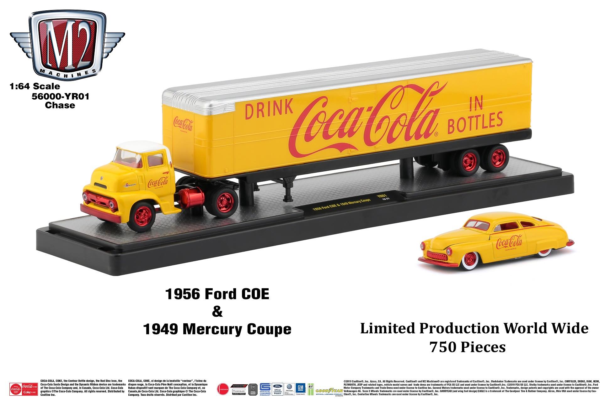 Caminhão Mini Metals Coke - Ford Bottle Truck Coca Cola 50383 - Ano 1954 -  Escala 1/160