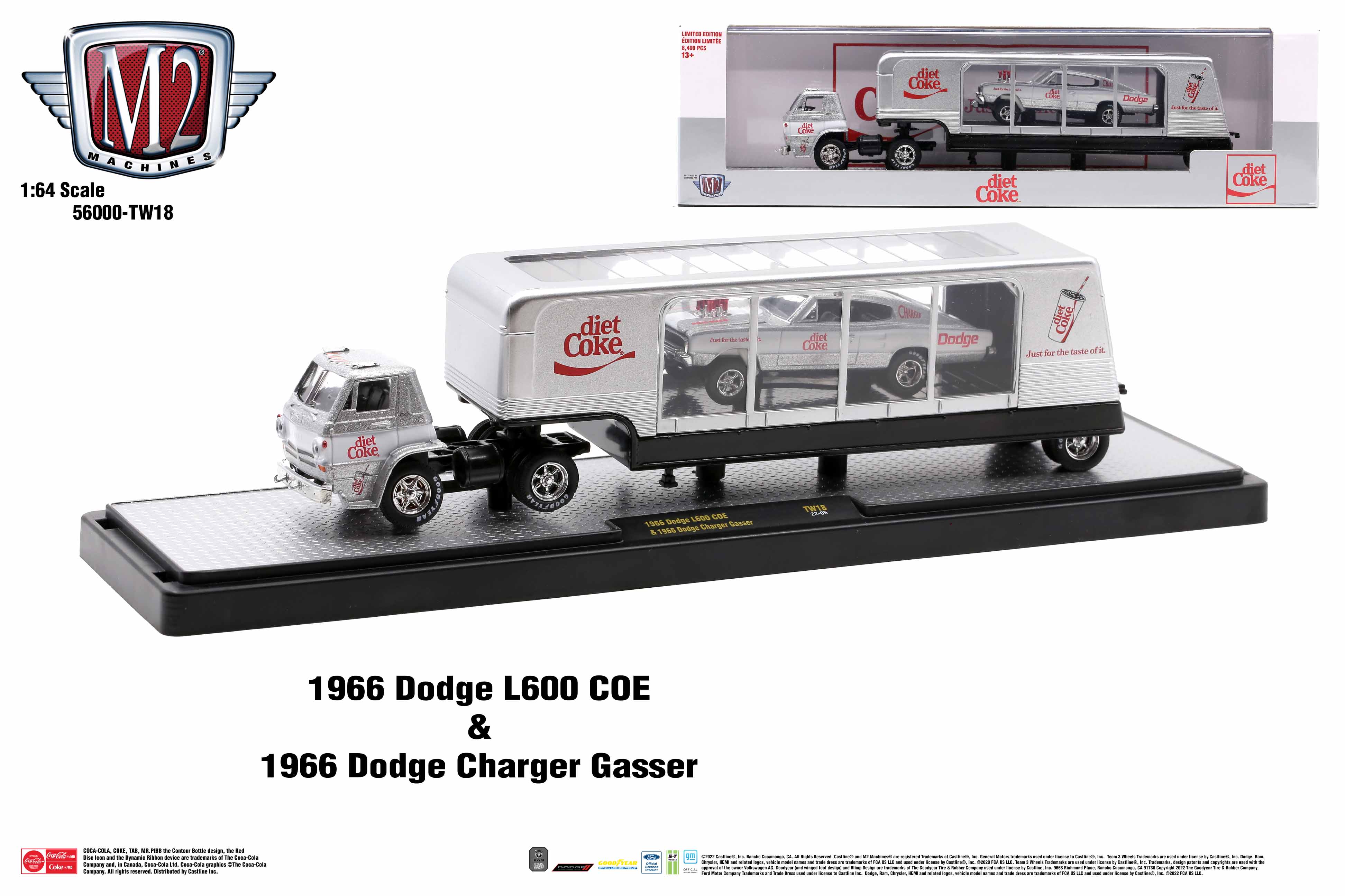 Miniatura Caminhão Dodge L600 Coe + Van 64 Coca Cola M2 1/64 - Alfabay -  Cubo Mágico - Quebra Cabeças - A loja de Profissionais e Colecionadores!