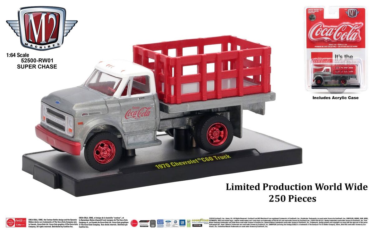 M2 Machines 1:64 2020 Coca-Cola Auto-Haulers Release 3 Trucks Set  56000-TW05