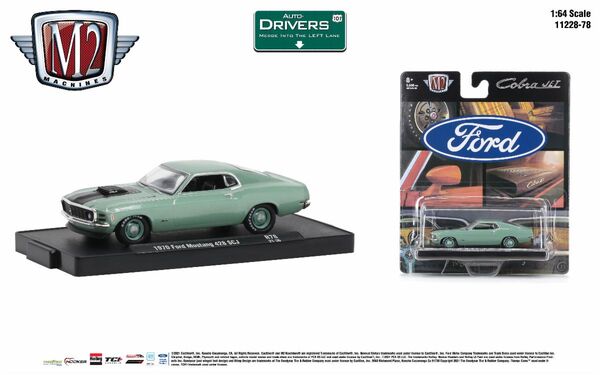 M2マシーン　1970 FORD MUSTANG 428 SCJ M2 Machines - 1970 Ford Mustang 428 SCJ Cobra JET - 2021
