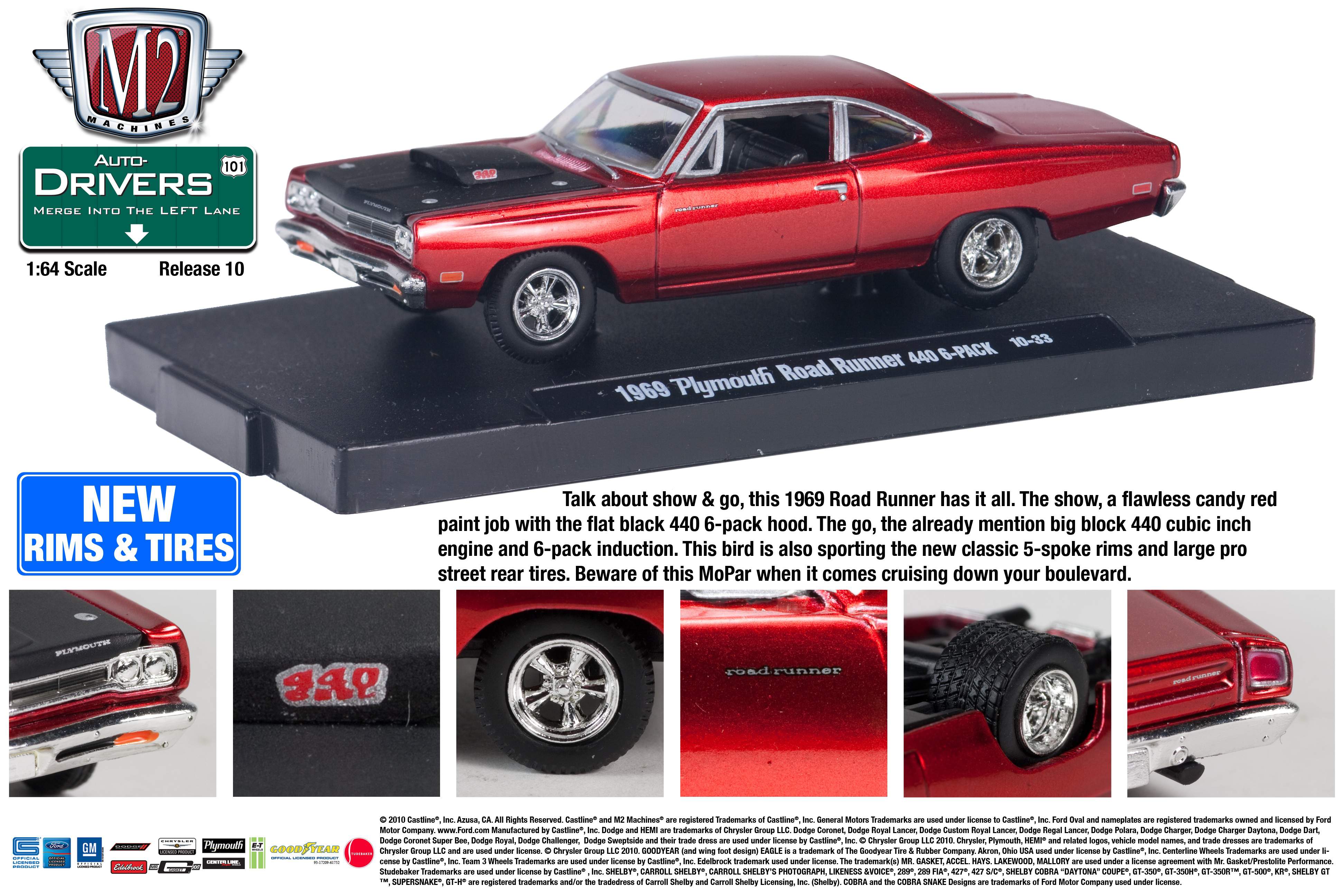 1969 Plymouth Road Runner 440 6-Pack | M2 Machines Wiki | Fandom