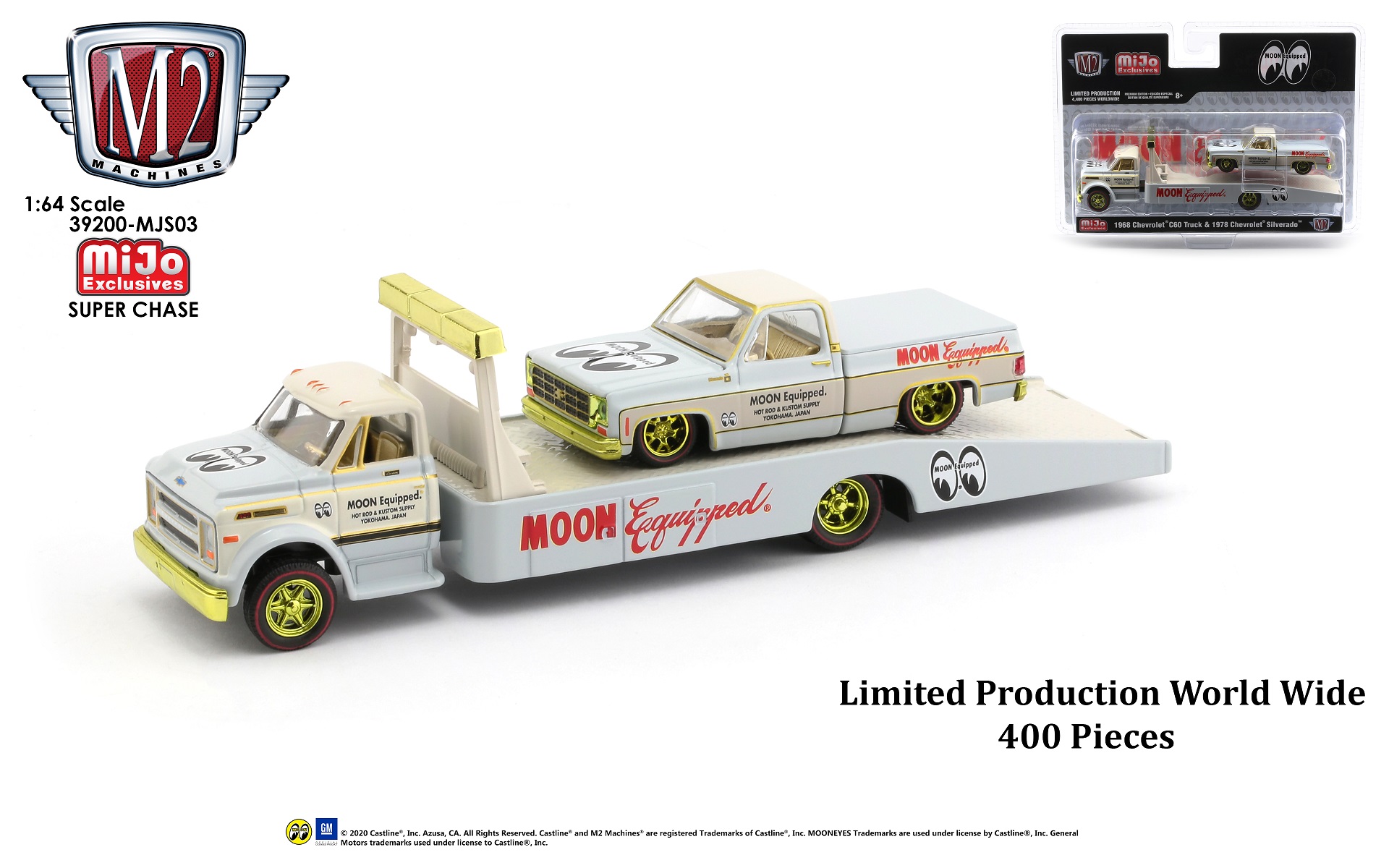 M2 1968 シボレー C60トラック & 1978シルバラード Amazon | M2マシーン 1/64 1968 シボレー C60 トラック シャーク