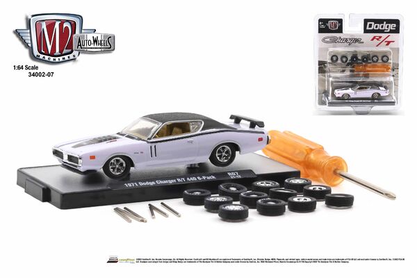 M2マシーン 1971 ダッジ チャレンジャー R/T HEMI Speed Dawg Shift Knobs 1971 Dodge Challenger RT Hemi 1 24