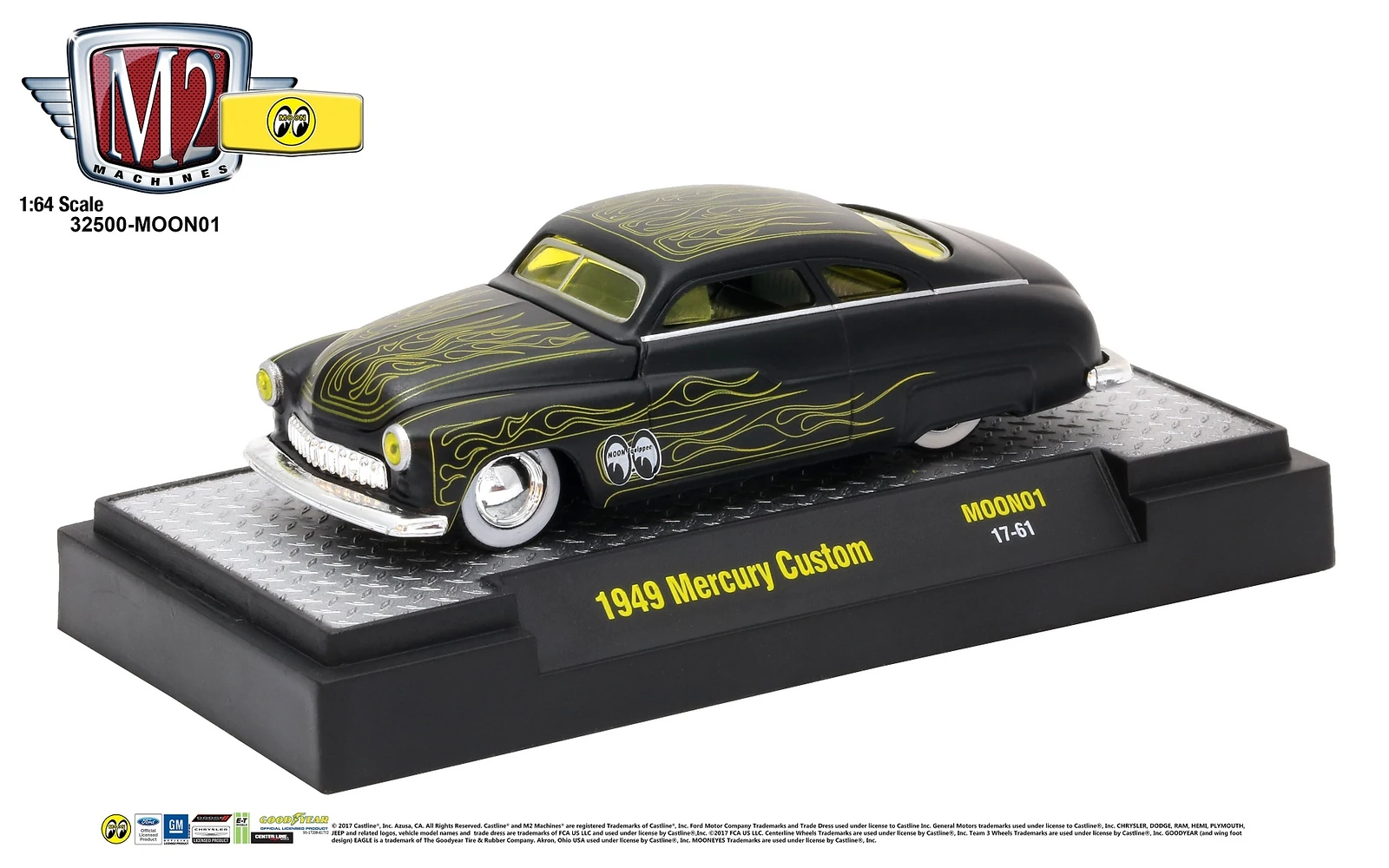 Custom Mooneyes Moon Eyes Display Stand – 1:64 Scale For Hot Wheels, Matchbox, M2 Diecast, 3D Printed PLA