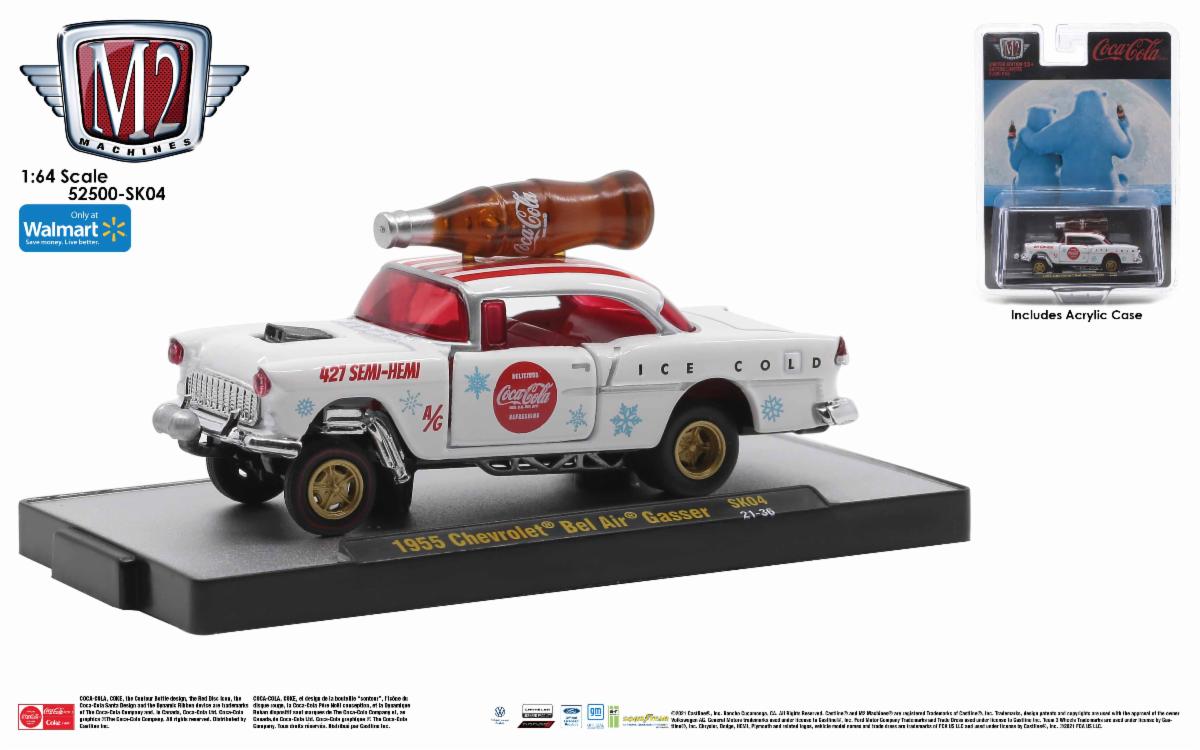 M2マシーン ウォルマート限定　1955 シボレー・ベルエア・ガッサー M2 Machines 1:64 1955 Chevrolet Bel Air Gasser 