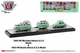 M2 MiJo Exclusives 1953 VW Beetle Deluxe U.S.A. Model & Trailer