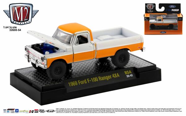 M2マシーン フォード F-100 レンジャー 4X4 & フォード・ブロンコ M2 Machines - 1969 Ford F-100 Ranger Truck & 1971 Ford