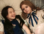 Cady relaxing with M3GAN.