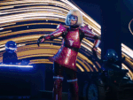 M3GAN dancing at a convention