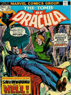 Dracula na okładce komiksu