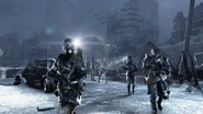 Группа фашистов у Форпоста в «Metro 2033 Redux»