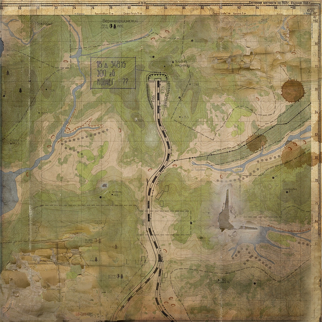 Метро исход тайга карта с пометками