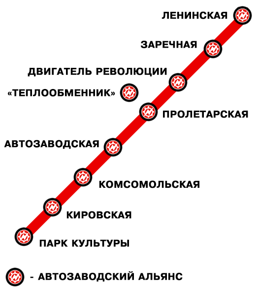 Карта автозаводская метро минск