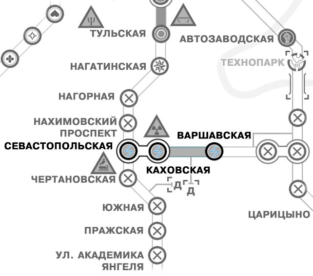 Схема метро севастопольская