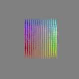 A graphical representation of a 12-bit RGB color space.