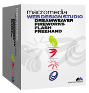 Macromedia Web Design Studio 3 box NO VERSION