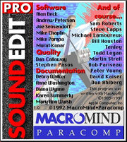 SoundEdit Pro about screen