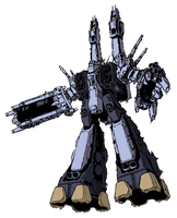 The SDF-1 from Macross: Do You Remember Love? in attack mode.