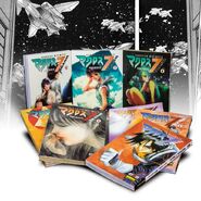 A full set of the French release of Macross 7: Trash manga by Norma Comics.