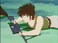 Hikaru training to be a pilot under the U.N. Spacy.