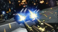 Acting as Macross Quarter's defensive turret (2)