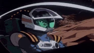 Surrounded by two Zentradi Battle Suit