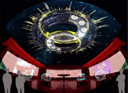 A rendering of the dome theater, which display a special movie by Kawamori.