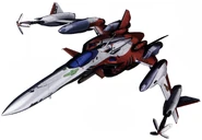 Fighter mode with Super Parts, front view (Alto Custom, Space Type)