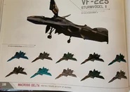 NUNS' VF-22 liveries by Hidetaka Tenjin (Hidetaka Tenjin Artistry of Macross Volume 2)