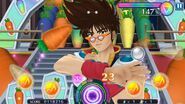 Example of an easter egg,; using Basara as the centrer diva when performing Ninjin Loves You Yeah!