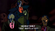 Exsedol exclaiming "Deculture" while in a meeting with supreme Zentradi commander Golg Boddole Zer about the power of culture. The first part of the Japanese subtitle reads "This unbelievably fearsome sound" despite the speaker not having used the prefix "Yack".