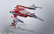 DX Chogokin YF-29 Durandal (Alto Saotome Use) Full Set Pack (October 2020): action pose, with super parts (2)